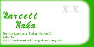 marcell maka business card